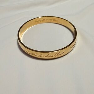 Kate Spade Gold Engraved Bangle